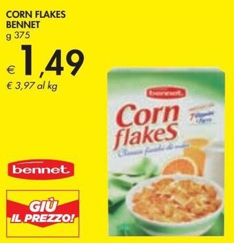 Bennet Corn flakes bennet offerta
