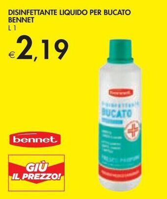 Bennet Disinfettante liquido per bucato bennet offerta