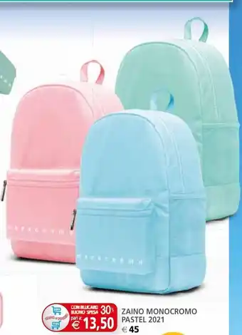 Il Gigante Zaino monocromo pastel 2021 offerta
