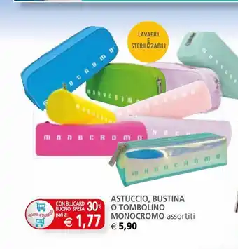 Astuccio, bustina o tombolino monocromo assortiti