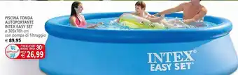 Piscina tonda autoportante intex easy set