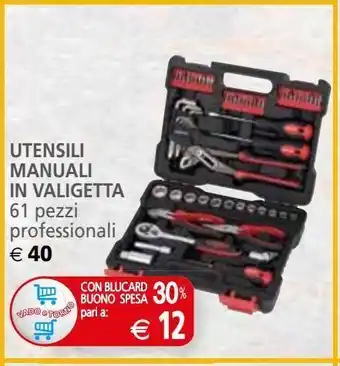 Il Gigante Utensili manuali in valigetta 61 pezzi professionali offerta