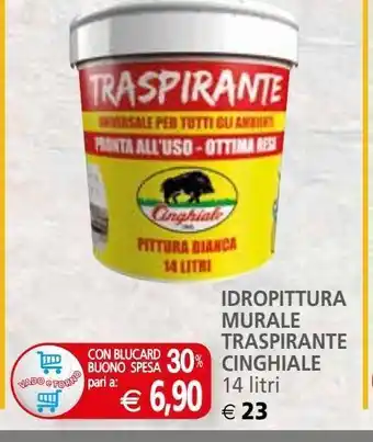 Il Gigante Idropittura murale traspirante cinghiale 14 litri offerta