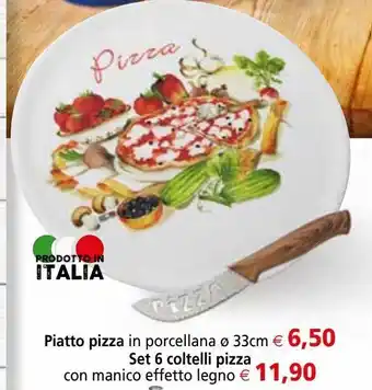 Il Gigante Piatto pizza in porcellana diam. 33 cm offerta