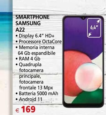 Smartphone samsung a22