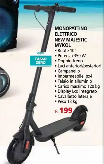 Il Gigante Monopattino elettrico new majestic mykol offerta