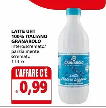 Latte parzialmente scremato granarolo 100% italiano 1 l