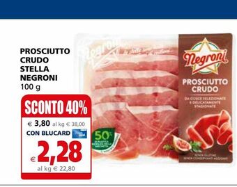 Il Gigante Prosciutto crudo stella negroni 100g offerta