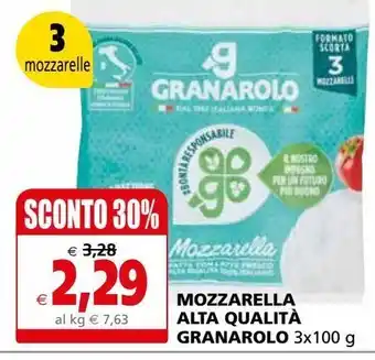 Mozzarella granarolo alta qualità 3x100g