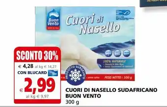 Cuori di nasello sudafricano buon vento 300g