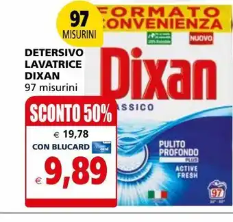 Il Gigante Detersivo dixan lavatrice 97 misurini offerta