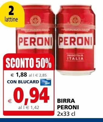 Birra peroni 2x33cl