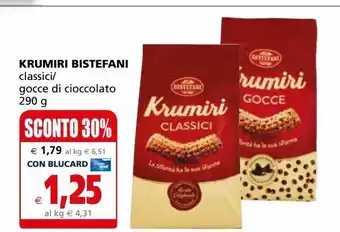 Krumiri bistefani classici / gocce di cioccolato 290g