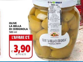 Il Gigante Olive la bella di cerignola 580 ml offerta