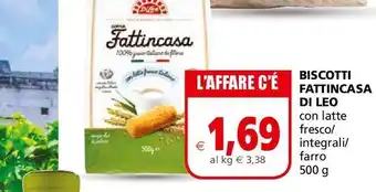 Biscotti di leo fattincasa con latte fresco / integrali / farro 500g