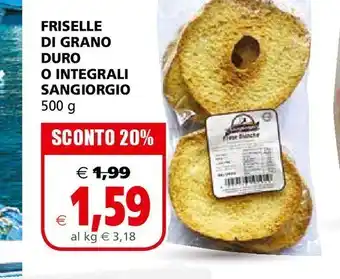 Friselle di grano duro o integrali sangiorgio 500g