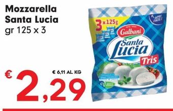 Despar Mozzarella santa lucia offerta