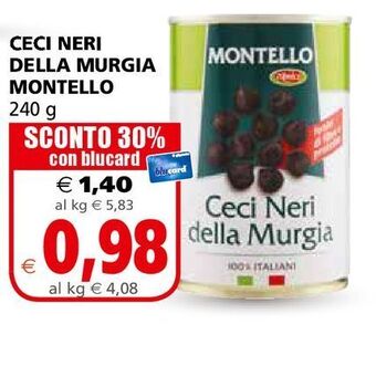 Ceci neri della murgia montello 240g