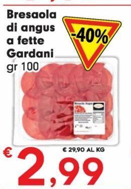 Bresaola di angus a fette gardani