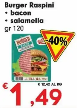 Despar Burger raspini offerta