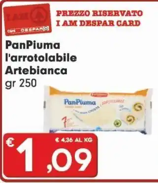 Panpiuma l'arrotolabile artebianca