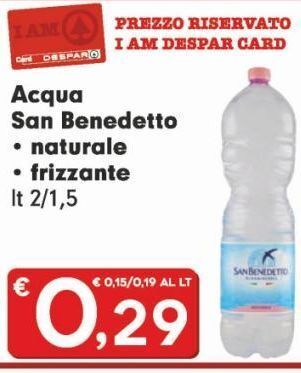 Despar Acqua san benedetto offerta