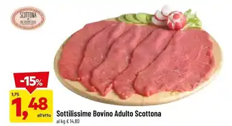 DPiù Sottilissime Bovino Adulto Scottona offerta