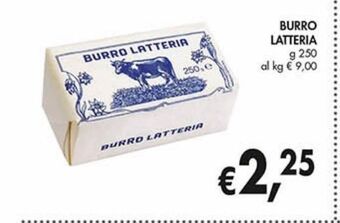 Burro latteria g 250