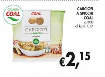 Supermercato Coal Carciofi a spicchi coal g 300 offerta