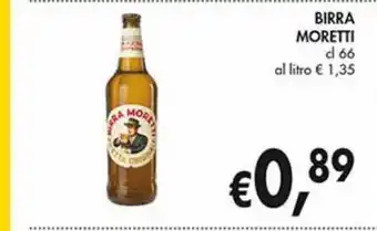 Supermercato Coal Birra moretti 66 cl offerta