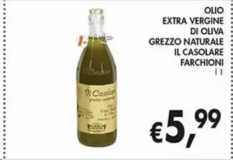 Supermercato Coal Olio extra vergine di oliva grezzo naturale il casolare farchioni 1 l offerta