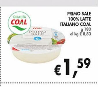 Supermercato Coal Primo sale 100% latte italiano coal offerta