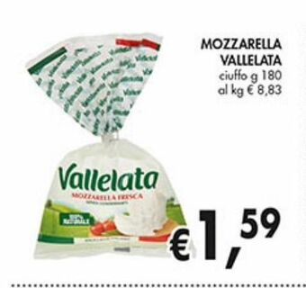 Supermercato Coal Mozzarella vallelata offerta