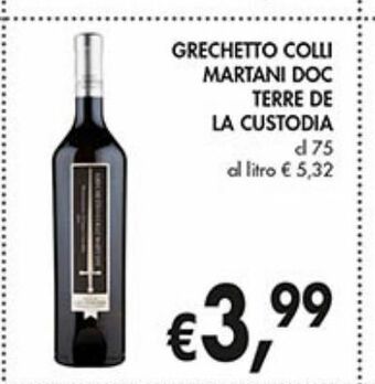 Grechetto colli martani doc terre de la custodia