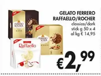 Supermercato Coal Gelato ferrero raffaello/rocher offerta