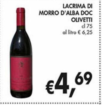 Supermercato Coal Lacrima di morro d'alba doc olivetti offerta