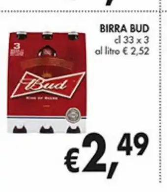 Supermercato Coal Birra bud offerta
