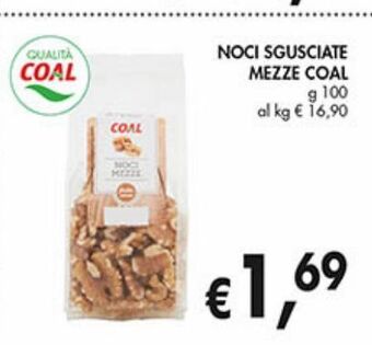 Noci sgusciate mezze coal