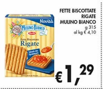 Supermercato Coal Fette biscottate rigate mulino bianco offerta