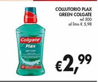 Supermercato Coal Collutorio plax green colgate offerta