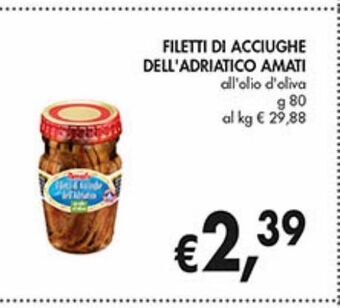 Supermercato Coal Filetti di acciughe dell'adriatico amati offerta