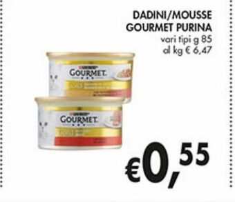 Supermercato Coal Dadini/mousse gourmet purina offerta