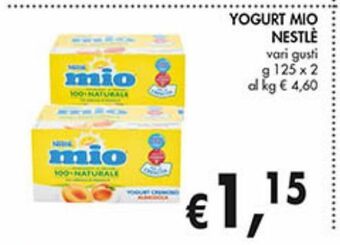 Supermercato Coal Yogurt mio nestlé offerta