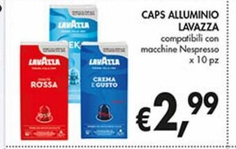 Supermercato Coal Caps alluminio lavazza offerta