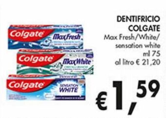 Supermercato Coal Dentifricio colgate offerta