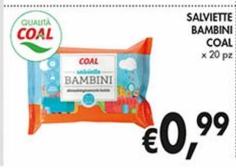 Supermercato Coal Salviette bambini coal offerta