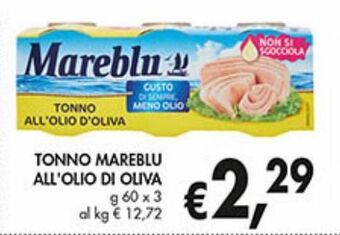 Supermercato Coal Tonno in olio d'oliva mareblu offerta