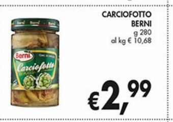 Supermercato Coal Carciofotto berni offerta