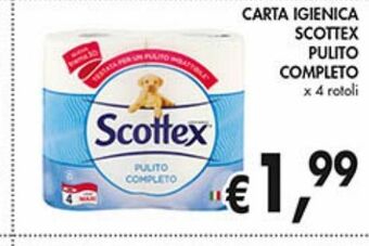 Supermercato Coal Carta igienica scottex pulito completo offerta