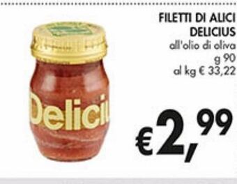 Supermercato Coal Filetti di alici delicius offerta